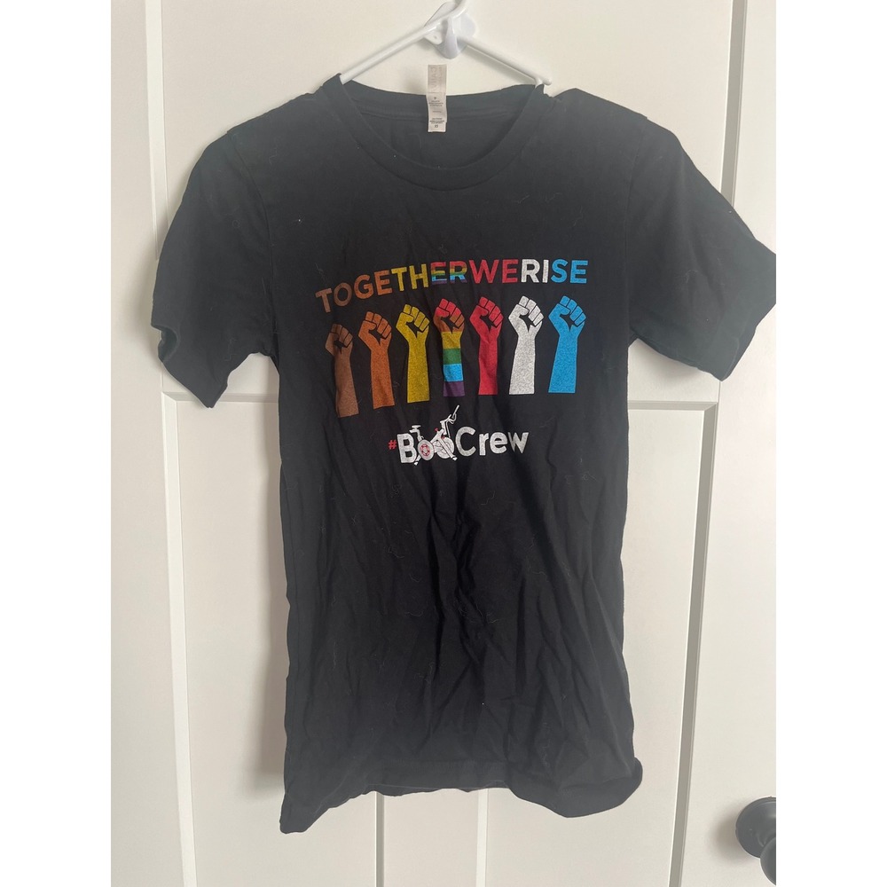 Bella Canvas Together We Rise Graphic T-Shirt Black XS BOD Crew Unity Tee